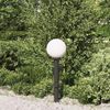 vidaXL Pollerleuchte mit Auslass 80 cm Schwarz IP44 4006119 Bild 3