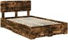 vidaXL Bettrahmen Geräucherte Eiche 120 x 190 cm Holzwerkstoff 3412404 Bild 4