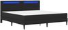 vidaXL Bettrahmen mit LED-Lichtleisten Schwarz 180 x 200 cm Kunstleder 3415286 Bild 5