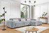 AX LIVING Couch Hellgrau L Form Jughlio, 331 cm breit, geräumig & modern R Bild 5