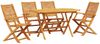 vidaXL Garten Essgruppe 5 pcs Braun Massivholz Akazie 3375712 Bild 2