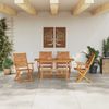 vidaXL Garten Essgruppe 5 pcs Braun Massivholz Akazie 3375712 Bild 4
