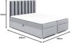 Best for Home Boxspringbett mit Bettkasten Trinity K-10 Bonellfederkern inkl. Komfort Topper H3 (140x200 160x200 180x200 200x200 cm), inkl. Lieferung, Aufbau & Entsorgung, TOP- Preis-Leistungs-Verhältnis Bild 2