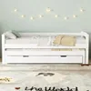 Einzelbett mit Gästebett, Lattenrost und 2 Schubladen, 90x200 cm, Massivholzbett, Jugendbett, Kinderbett Bild 3