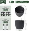 T4U 15cm Schwarz Selbstwässernder Blumentopf mit Wasseranzeiger 4er-Set Bild 3