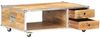 vidaXL Couchtisch 89x59x33 cm Massives Raues Mangoholz 323408 Bild 2