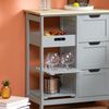 SoBuy FKW79-HG Küchenwagen, MDF, Lackiert, Grau, 67 x 84,5 x 37 cm Bild 5