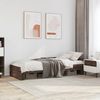 vidaXL Bettgestell ohne Matratze Braun Eiche 75x190 cm Holzwerkstoff 849599 Bild 3