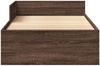vidaXL Bettgestell ohne Matratze Braun Eiche 75x190 cm Holzwerkstoff 849599 Bild 5