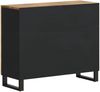 vidaXL Sideboard mit 2 Türen 90x33x75 cm Massivholz Mango 352928 Bild 2