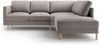 Micadoni Symmetrisches Ecksofa Eden 4-Sitzer Rechts Samt Warmes Grau Bild 2