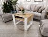 TREND WERK Couchtisch mit zusätzlicher Ablagefläche (65×53,6×45 cm - Wohnzimmertisch, Loft-Design, Ablagefach) Bild 3
