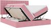 vidaXL LED-Speicherbett mit Matratze Rosa 180 x 200 cm Samt 3372910 Bild 2