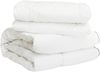 vidaXL Bettwäsche-Set Weiß 155 x 200 cm Baumwolle, Bambus, Polyester 3431527 Bild 4