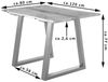 Esstisch Baumkante massiv Akazie natur 120 x 80 silber V-Gestell LUBIN 76509126 Bild 2