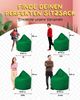PATCH HOME Sitzsack Tropfenform – XXL – Grün, bequemer Sitzsack aus Luxus-Polyester-Gewebe, bereits befüllt Bild 3