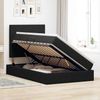 vidaXL Aufbewahrungsbett mit Matratze Schwarz 120 x 190 cm Samt 3371957 Bild 4