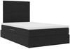 vidaXL Aufbewahrungsbett mit Matratze Schwarz 120 x 190 cm Samt 3371957 Bild 5
