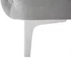 Vente-unique - EDWINA Sofa SamtStoff Grau - B 91 cm x H 76 cm x L 162 cm Bild 5