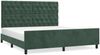 vidaXL Bettgestell ohne Matratze Dunkelgrün 160x200 cm Samt 3125949 Bild 2