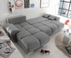 Ed Exciting Design Sofa Anton mit Schlaffunktion & Bettkasten in verschiedenen Farben erhältlich Luxus-Webstoff Flachgewebe beidseitig montierbar Bild 4