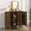 vidaXL Sideboard Räuchereiche 90 x 34 x 80 cm Holzwerkstoff [817462] Bild 3