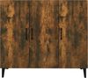 vidaXL Sideboard Räuchereiche 90 x 34 x 80 cm Holzwerkstoff [817462] Bild 5