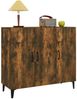 vidaXL Sideboard Räuchereiche 90 x 34 x 80 cm Holzwerkstoff [817462] Bild 4