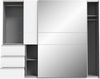 Schiebetürenschrank >WINN 2< in Weiss / Spiegel - 249x200,5x61cm (BxHxT) Bild 3