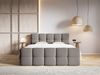 Selsey 'Cloudy' Boxbett mit Bettkästen, Matratze, Topper, Bouclé-Bezug, grau, 140x200 cm Bild 2