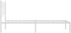 vidaXL Bettgestell mit Kopfteil Metall Weiß 90x190 cm 376169 Bild 5