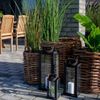 Dickes CL Rattan Korb CESTINO natural ca.D35xH45cm Griffe Pflanzkorb Wäschekorb Bild 4