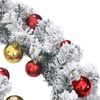 vidaXL Weihnachtsgirlande mit Kugeln und LED-Leuchten Grün 10 m PVC 4019673 Bild 5