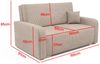 Schlafsofa Tessa III 155x85 cm Komfortables Sofa mit Bettkasten, Couch 3-Sitzer Kordstoff- Inklusive Gratis-Kissen - Poso 135 Bild 4