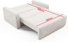 Schlafsofa Tessa III 155x85 cm Komfortables Sofa mit Bettkasten, Couch 3-Sitzer Kordstoff- Inklusive Gratis-Kissen - Poso 135 Bild 5