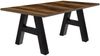 Esstisch ausziehbar Elia 7 140 x 90 x 75 Esszimmertisch Schwarzstahl/Plankeneiche 13301-140 Bild 2