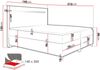 Boxspringbett Saziro LED, Gelb, 140x200 cm Bild 4