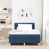vidaXL LED Boxspringbett mit LED-Lichtleisten Blau 120 x 190 cm Stoff 3342351 Bild 4