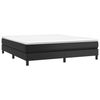 vidaXL Boxspringbett Schwarz 160x200 cm Kunstleder Bild 3