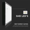 24 Watt LED Eckige Decken und Wandleuchte für Außen und Innenbereich IP44 in Warmweiß (3000K) 2400 Lumen Bild 4