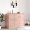 vidaXL Kommode Rosa 99 x 39 x 73 cm Stahl Bild 3