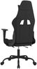 Gaming-Stuhl mit Fußstütze Schwarz und Blau Stoff, Drehbar [3143729] Bild 5