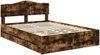 vidaXL Bettrahmen Geräucherte Eiche 140 x 190 cm Ingenieurs Holz 3413009 Bild 4