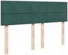 vidaXL Boxspringbett mit Matratze Dunkelgrün 160x200 cm Samt 3287785 Bild 5