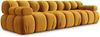 Micadoni Modulares Sofa Bellis 3-Sitzer Samt Bluvel Gelb Bild 2