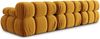 Micadoni Modulares Sofa Bellis 3-Sitzer Samt Bluvel Gelb Bild 4