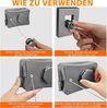 FELIXLEO Wand-Wäscheleine Wäscheleine Ausziehbar Stark für Drinnen und Draußenmit Grau Bild 2