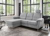 Ecksofa >Ludwigshafen< Motor-funktion, Kopfstütze, Stauraum, silber - 231x113x165 (BxHxT) Bild 1