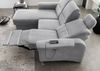 Ecksofa >Ludwigshafen< Motor-funktion, Kopfstütze, Stauraum, silber - 231x113x165 (BxHxT) Bild 4