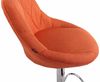 CLP Barhocker Lazio Stoff höhenverstellbar und 360 Grad drehbar,orange chrom Bild 5